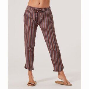 Pact organic cotton gauze pants - Medium, striped